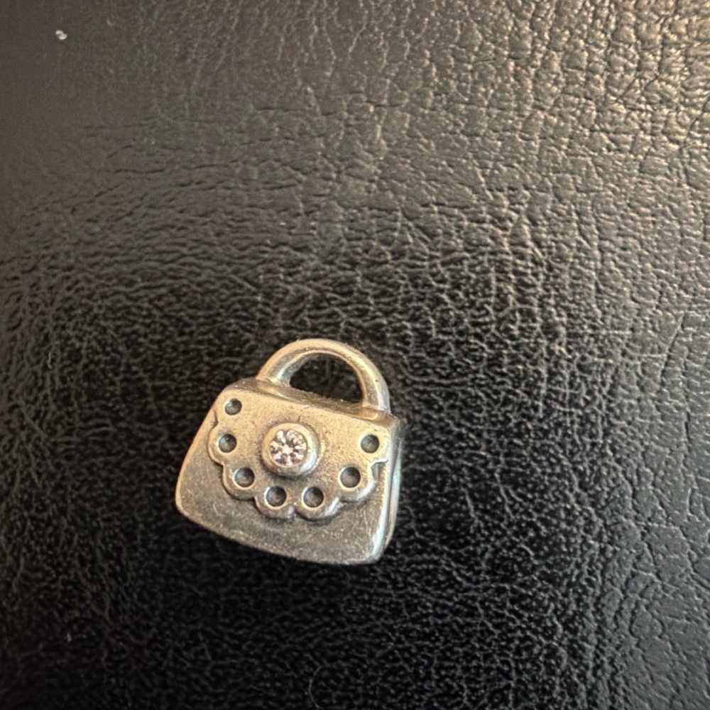 Pandora Authentic Sterling Silver Purse Charm Bracelet